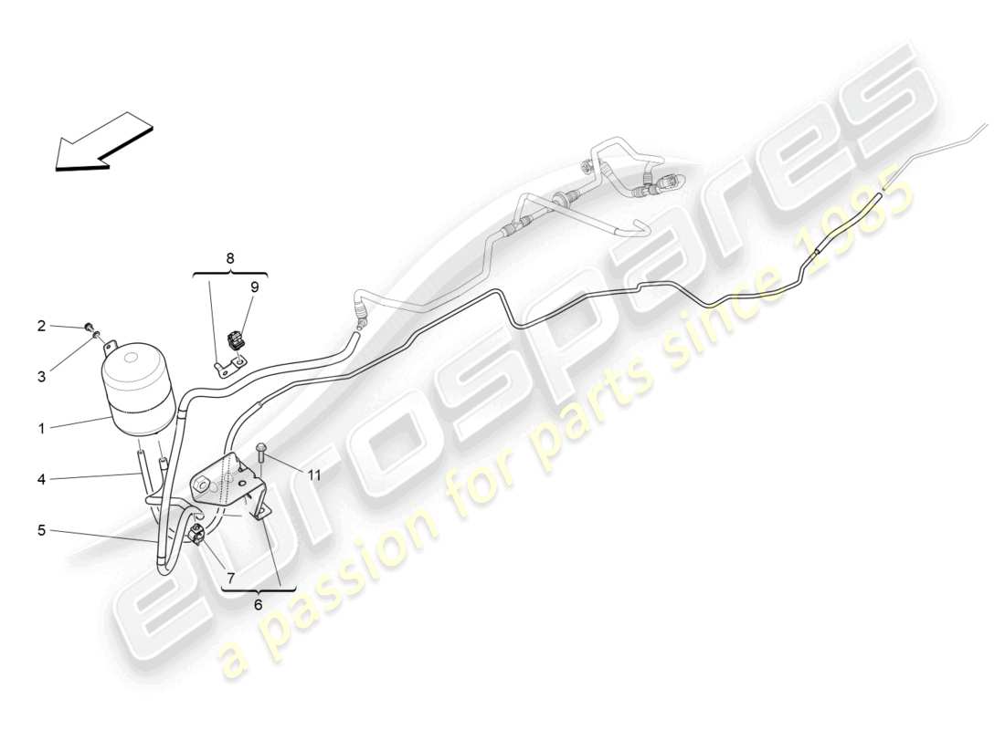 maserati ghibli fragment (2022) additional air system part diagram