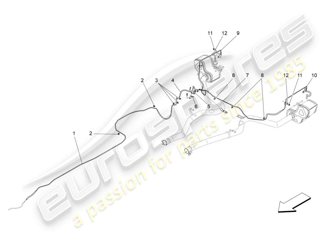 maserati levante (2019) additional air system part diagram