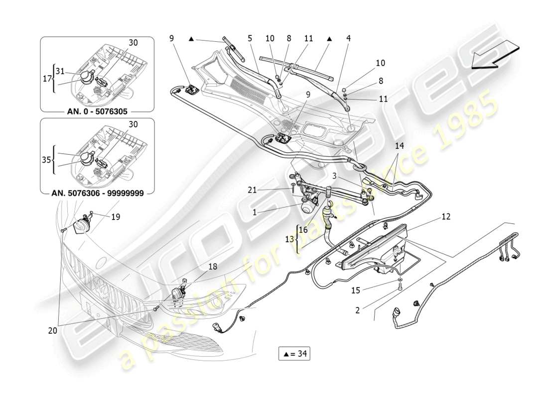 maserati ghibli fragment (2022) external vehicle devices part diagram