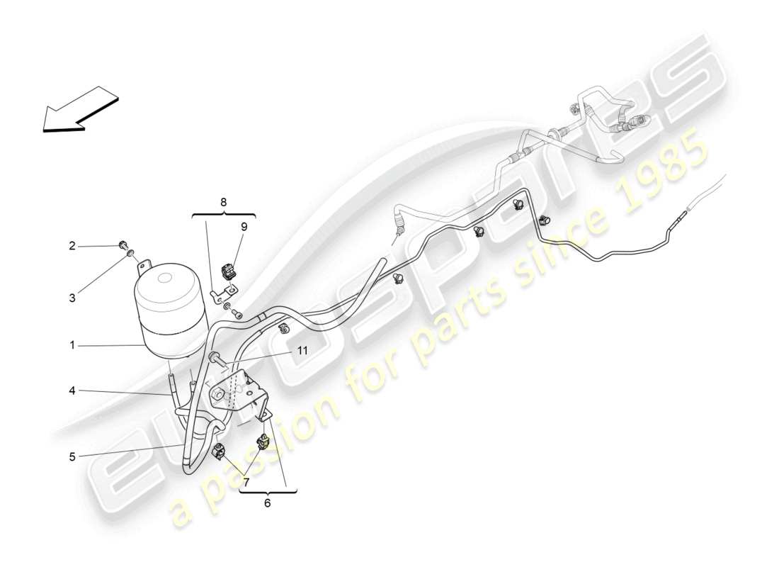 maserati levante (2020) additional air system part diagram