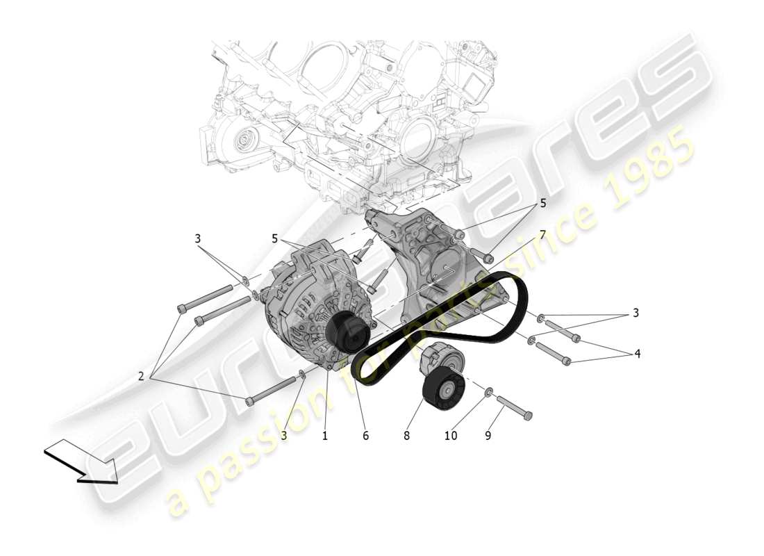 maserati mc20 (2023) energy generation and accumulation part diagram