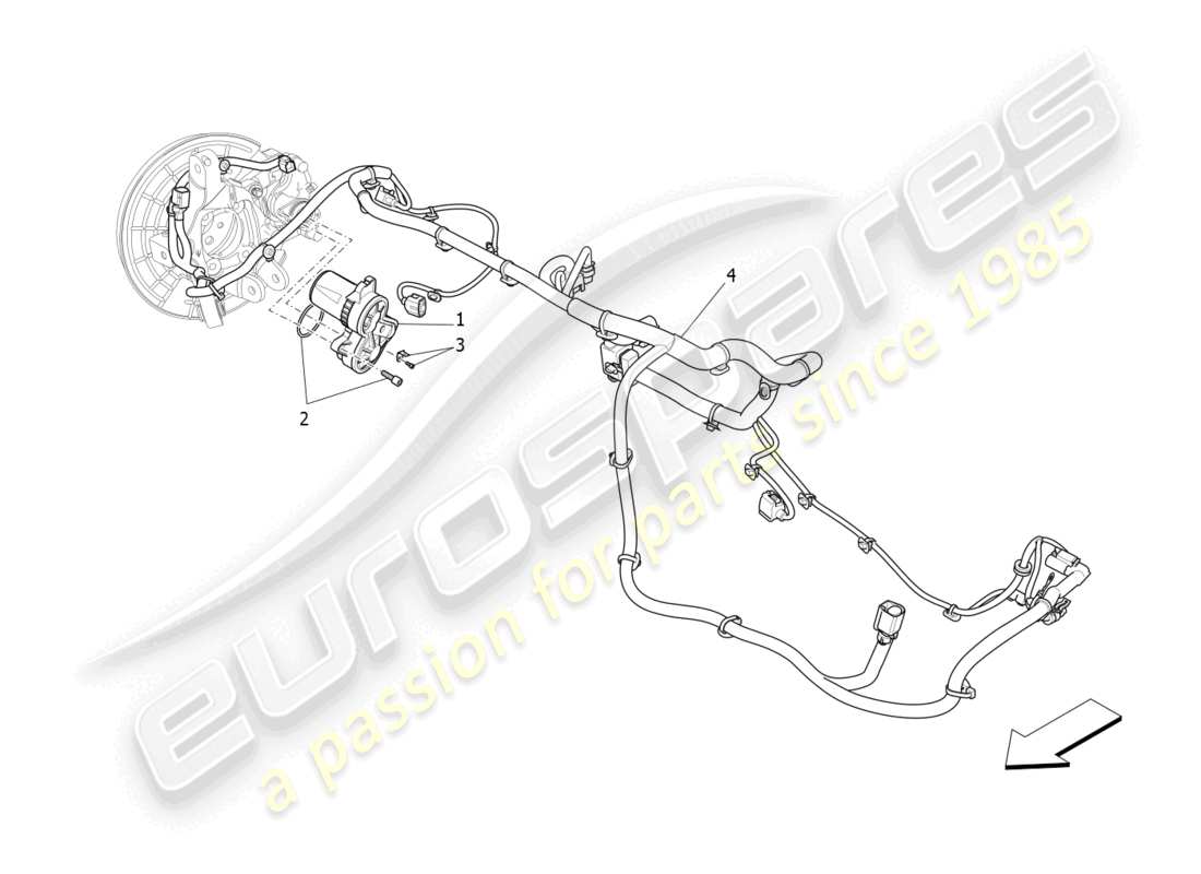 maserati levante (2017) parking brake part diagram