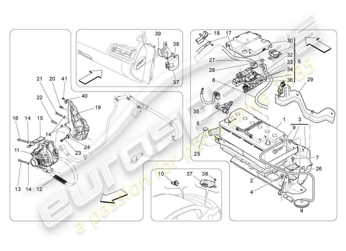 maserati ghibli fragment (2022) energy generation and accumulation part diagram