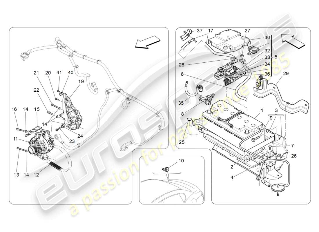 maserati ghibli (2014) energy generation and accumulation part diagram