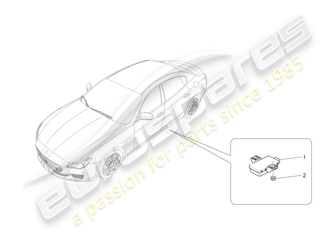 maserati quattroporte (2018) tyre pressure monitoring system part diagram