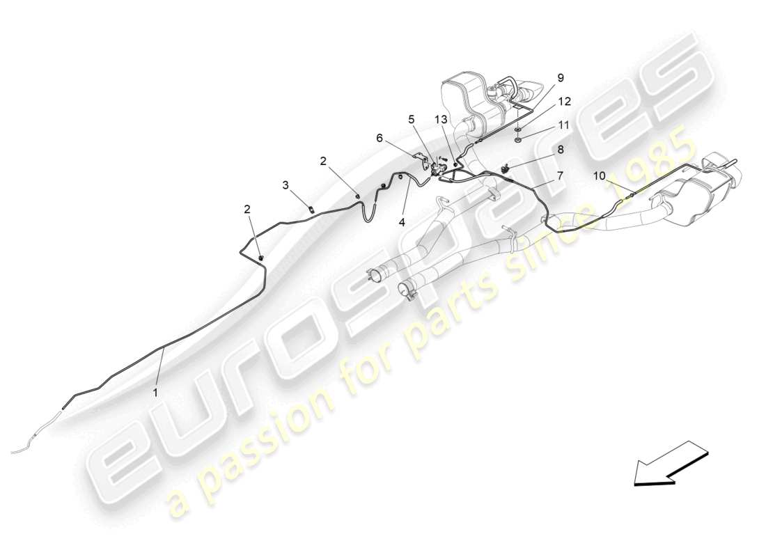 maserati ghibli fragment (2022) additional air system part diagram