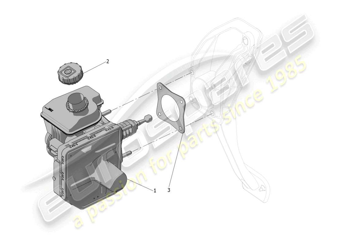 maserati mc20 cielo (2023) brake servo system part diagram