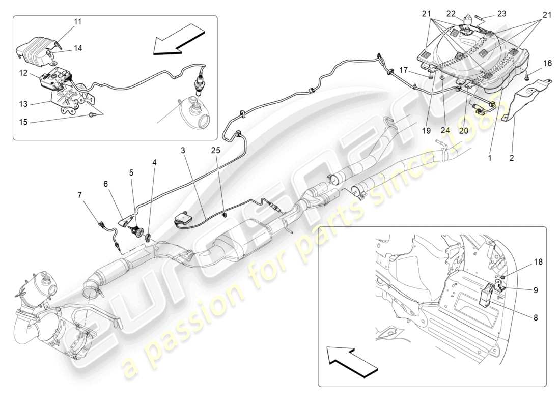 maserati ghibli (2018) adblue system part diagram