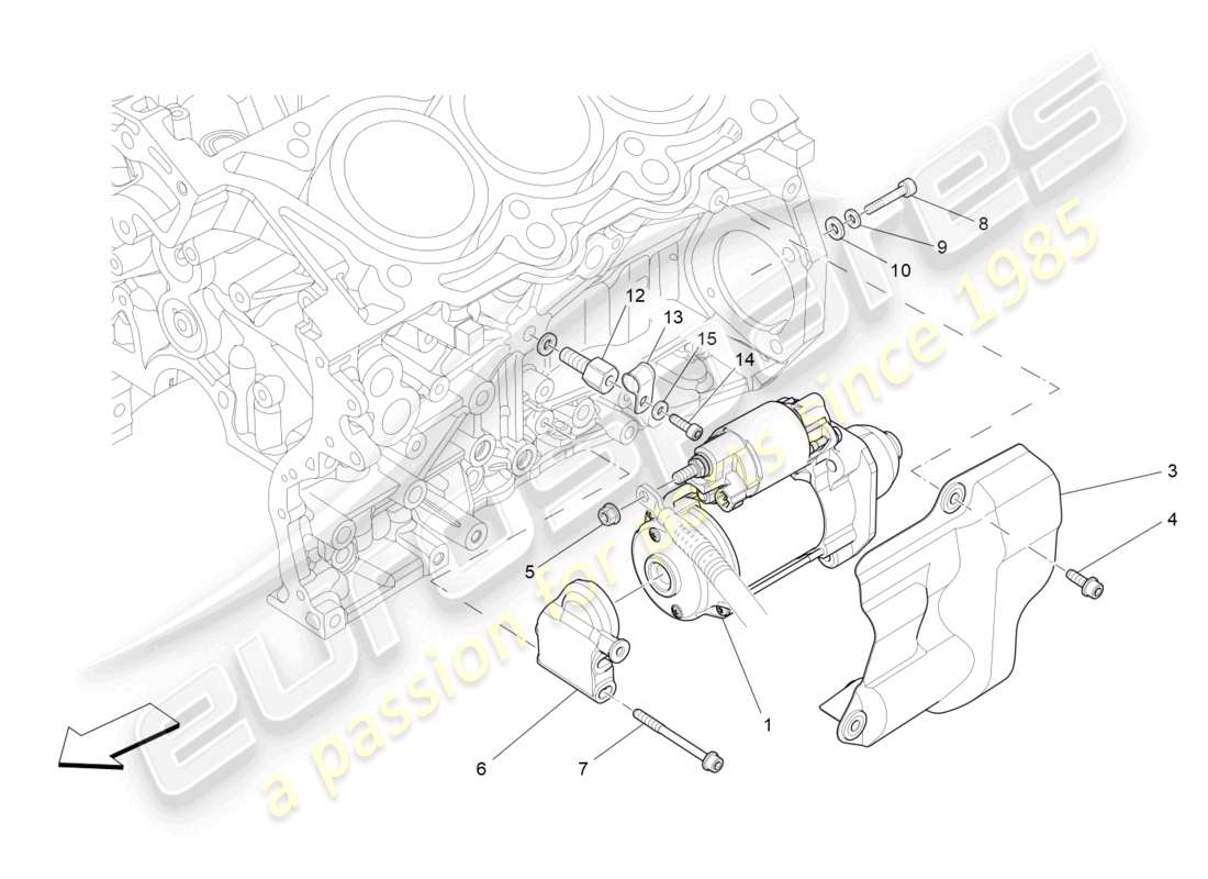 maserati ghibli (2016) electronic control: engine ignition part diagram