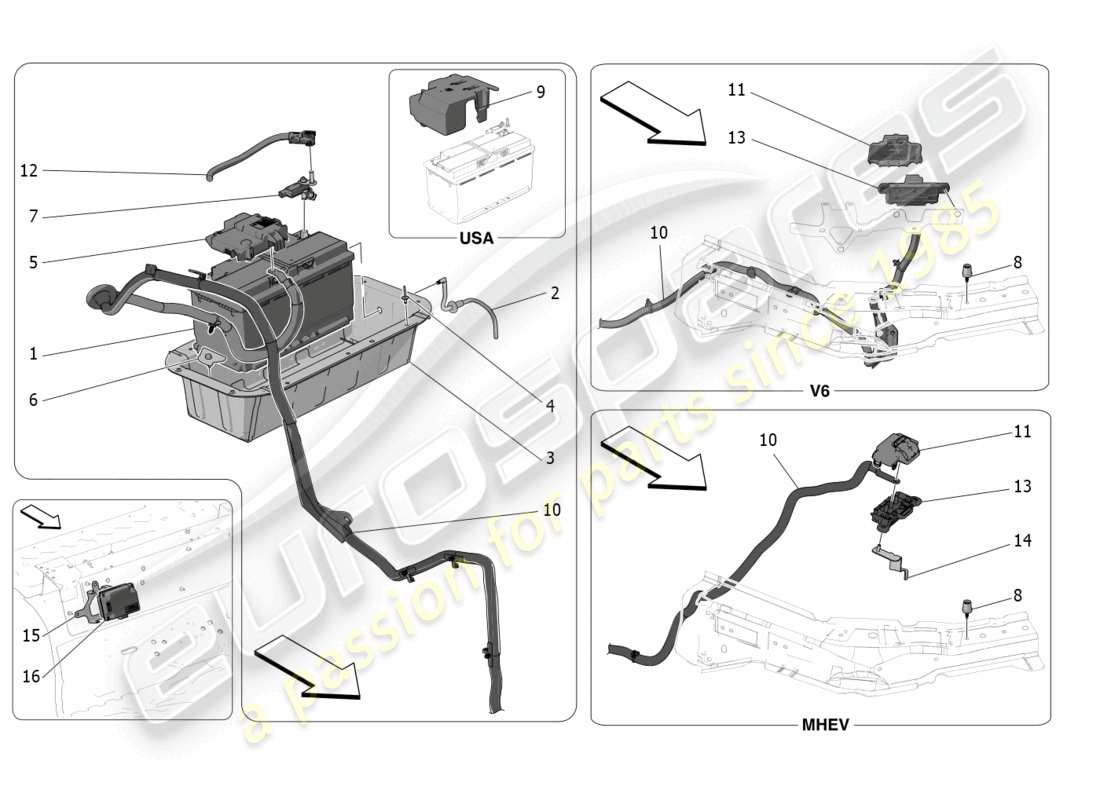 maserati grecale trofeo (2023) energy generation and accumulation part diagram