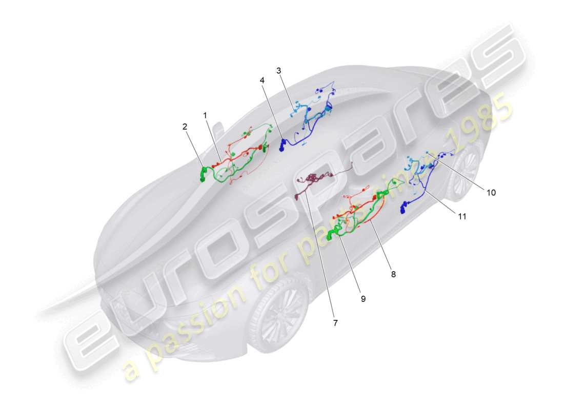 maserati ghibli (2017) main wiring part diagram