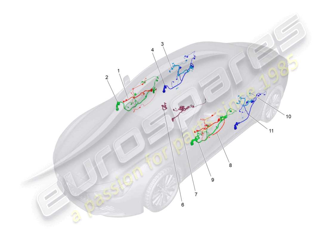 maserati ghibli (2014) main wiring part diagram