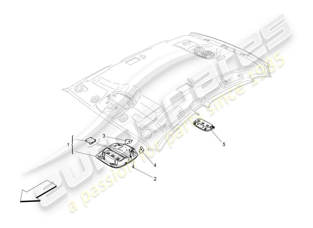 maserati ghibli (2015) internal vehicle devices part diagram