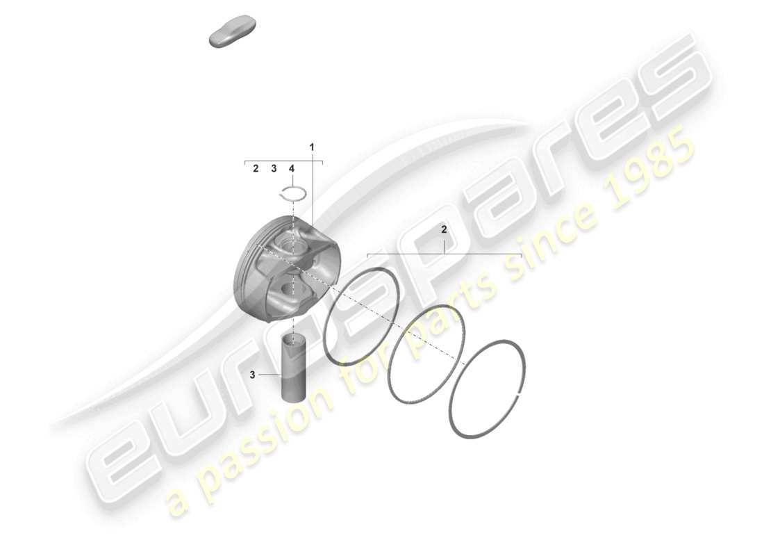 porsche 992 gt3/rs/st (2021 - 9j1) piston part diagram