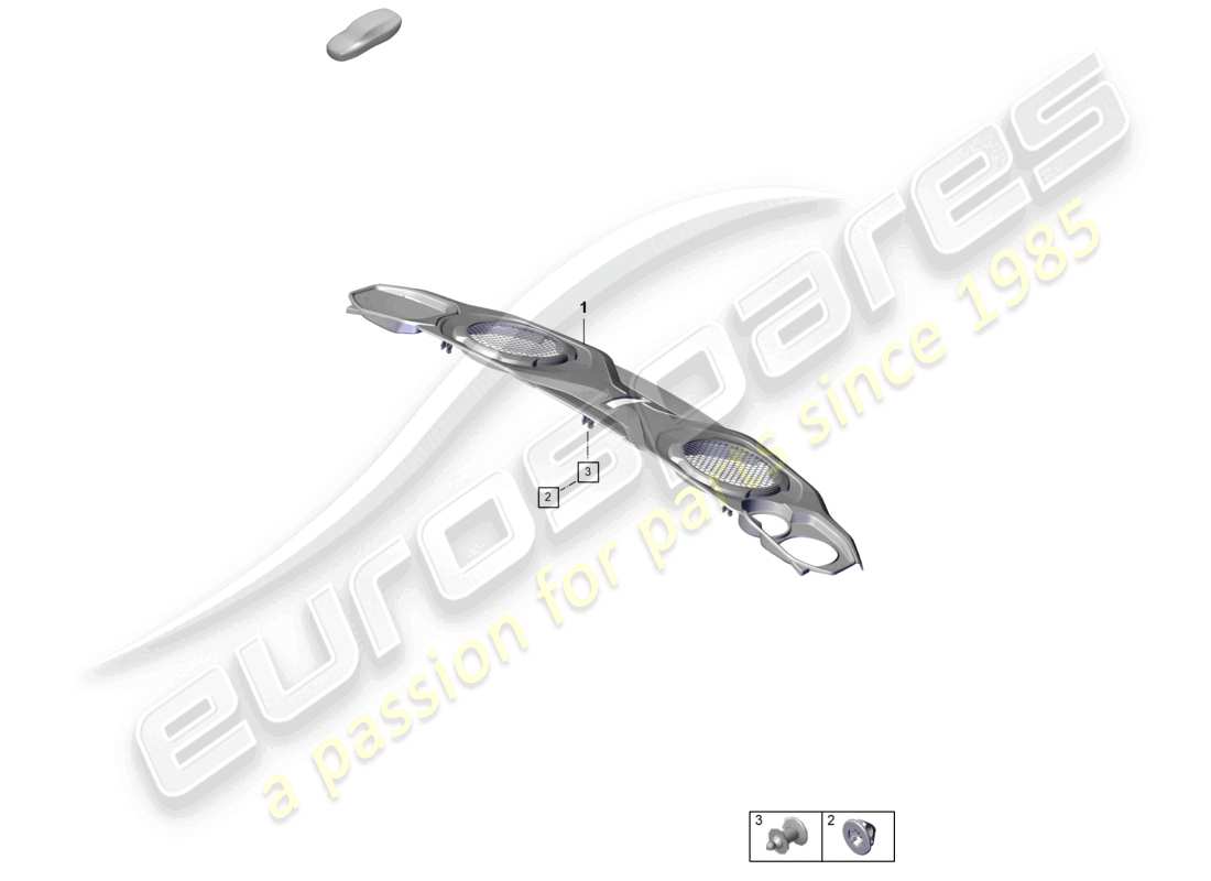 porsche 992 gt3/rs/st (2021 - 9j1) engine cover part diagram