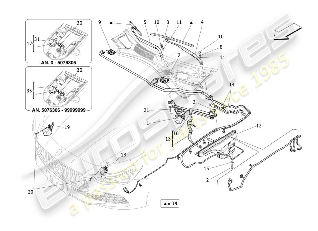 maserati ghibli (2017) external vehicle devices part diagram