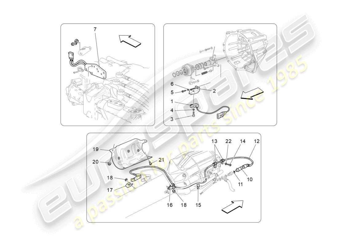 maserati granturismo mc stradale (2013) electronic clutch control for f1 gearbox part diagram