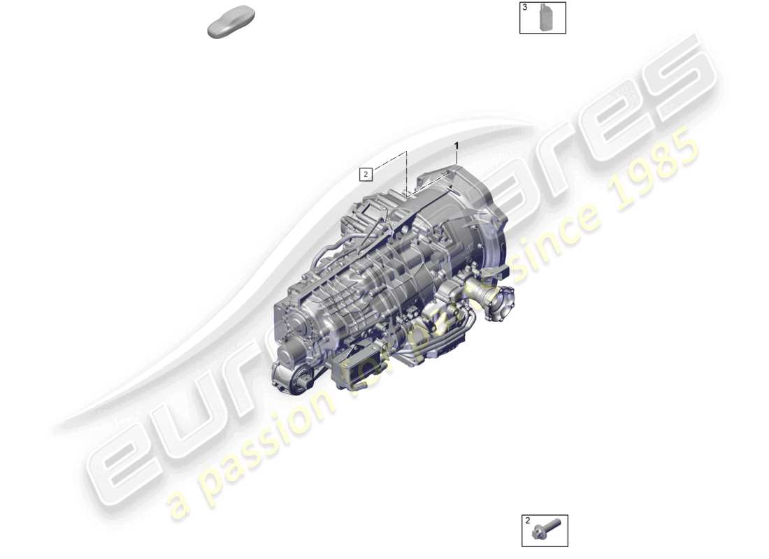 porsche 992 gt3/rs/st (2021 - 9j1) 7-speed dual clutch gearbox - pdk - transmission fluid part diagram