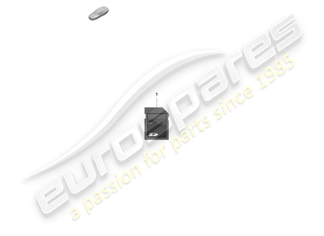 porsche 992 gt3/rs/st (2021 - 9j1) sd memory card for updating the navigation data part diagram