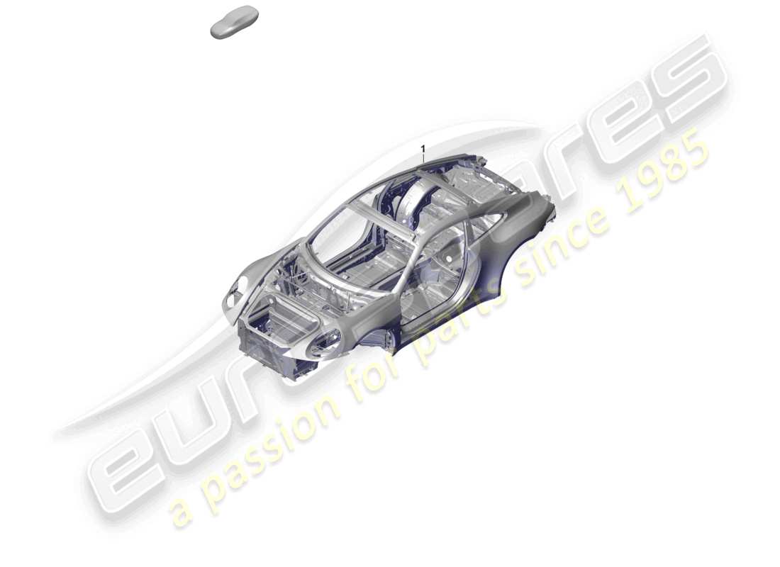 porsche 992 gt3/rs/st (2021 - 9j1) car body part diagram