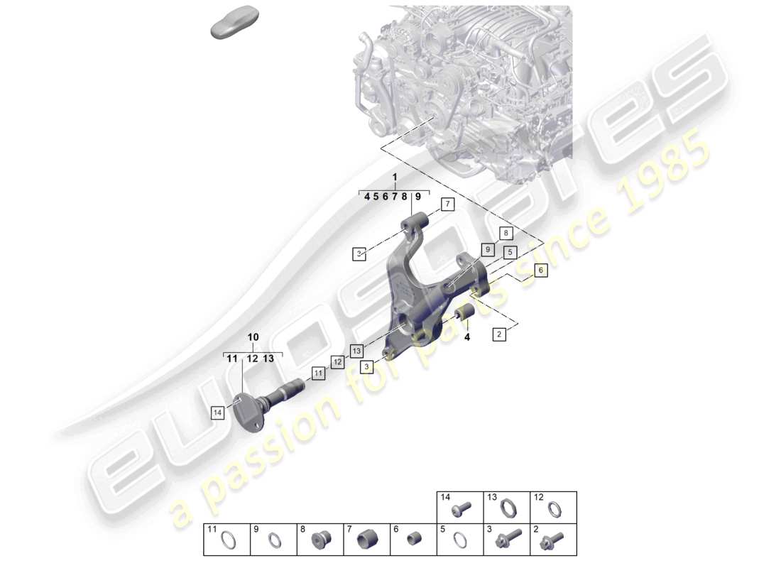 porsche 992 gt3/rs/st (2021 - 9j1) crankshaft engine (oil press./lubrica.) part diagram