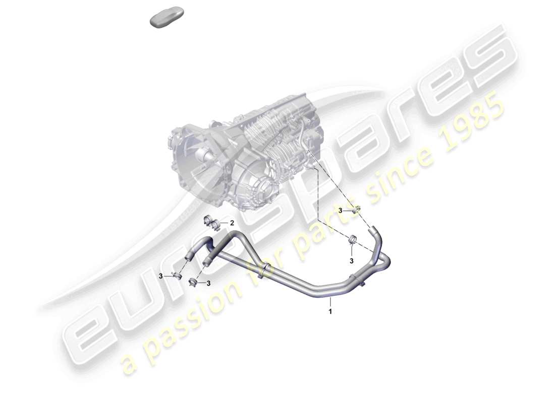 porsche 992 gt3/rs/st (2021 - 9j1) manual gearbox cooling system for gear oil part diagram