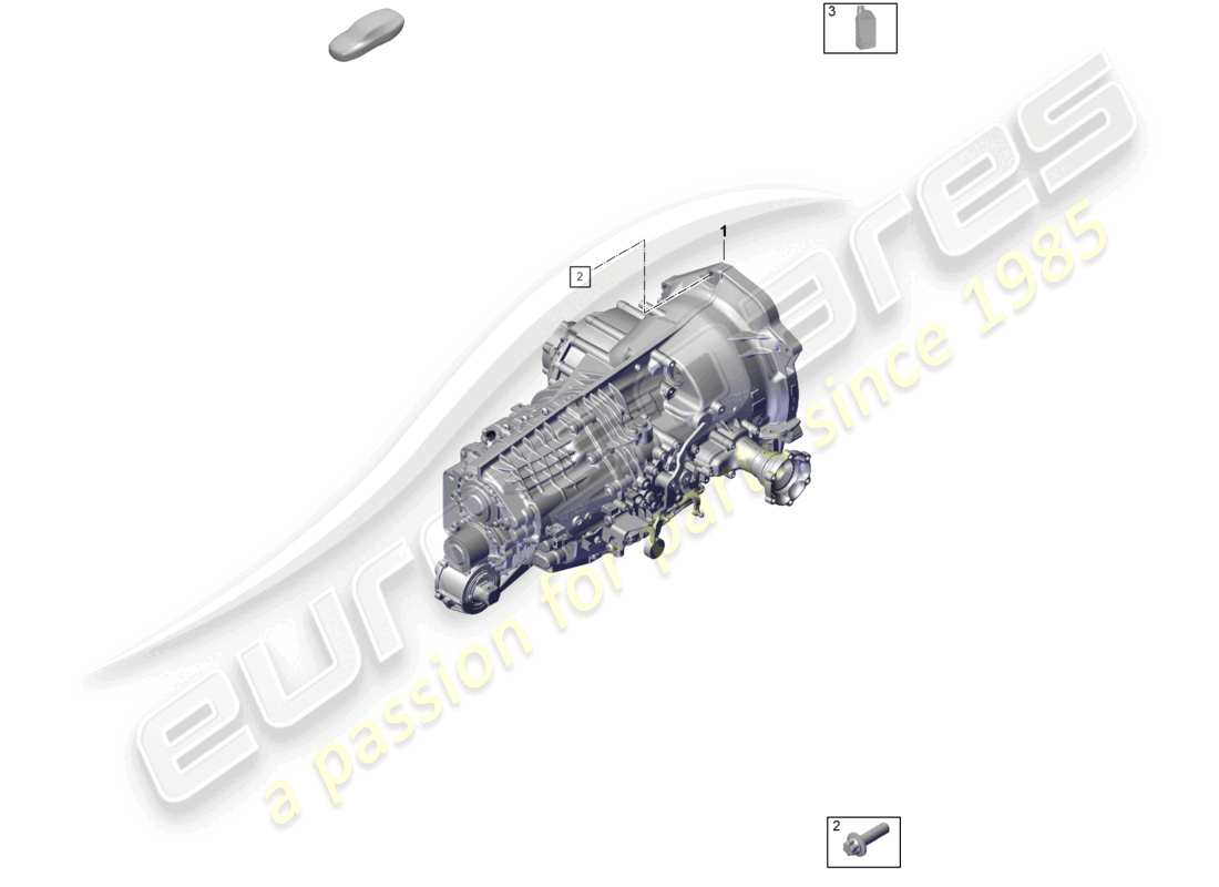 porsche 992 gt3/rs/st (2021 - 9j1) manual gearbox transmission fluid part diagram