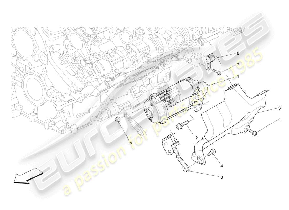 maserati levante trofeo (2020) electronic control: engine ignition part diagram