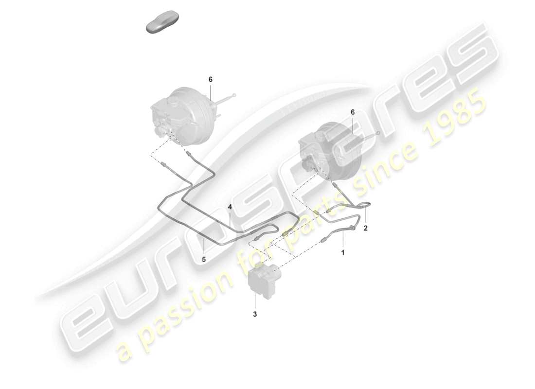 porsche 992 gt3/rs/st (2021 - 9j1) brake pipe from hydro unit to coolant expansion tank part diagram