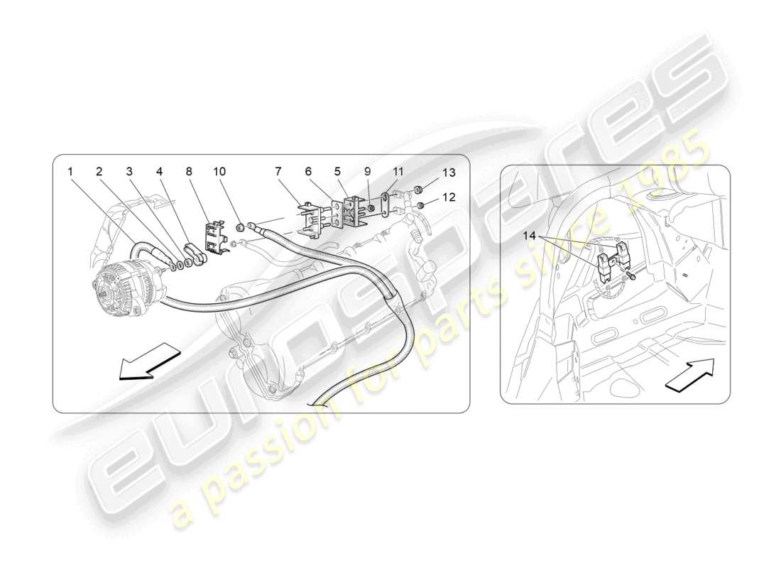 maserati grancabrio mc (2013) main wiring part diagram