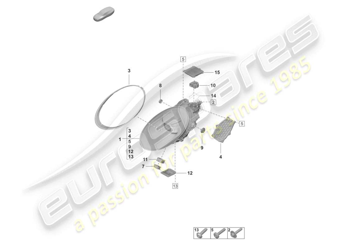 part diagram containing part number paf009295