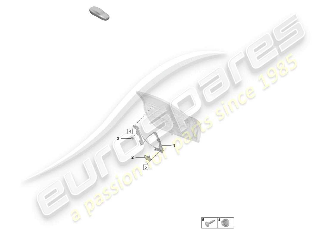 porsche 992 gt3/rs/st (2021 - 9j1) window regulator part diagram