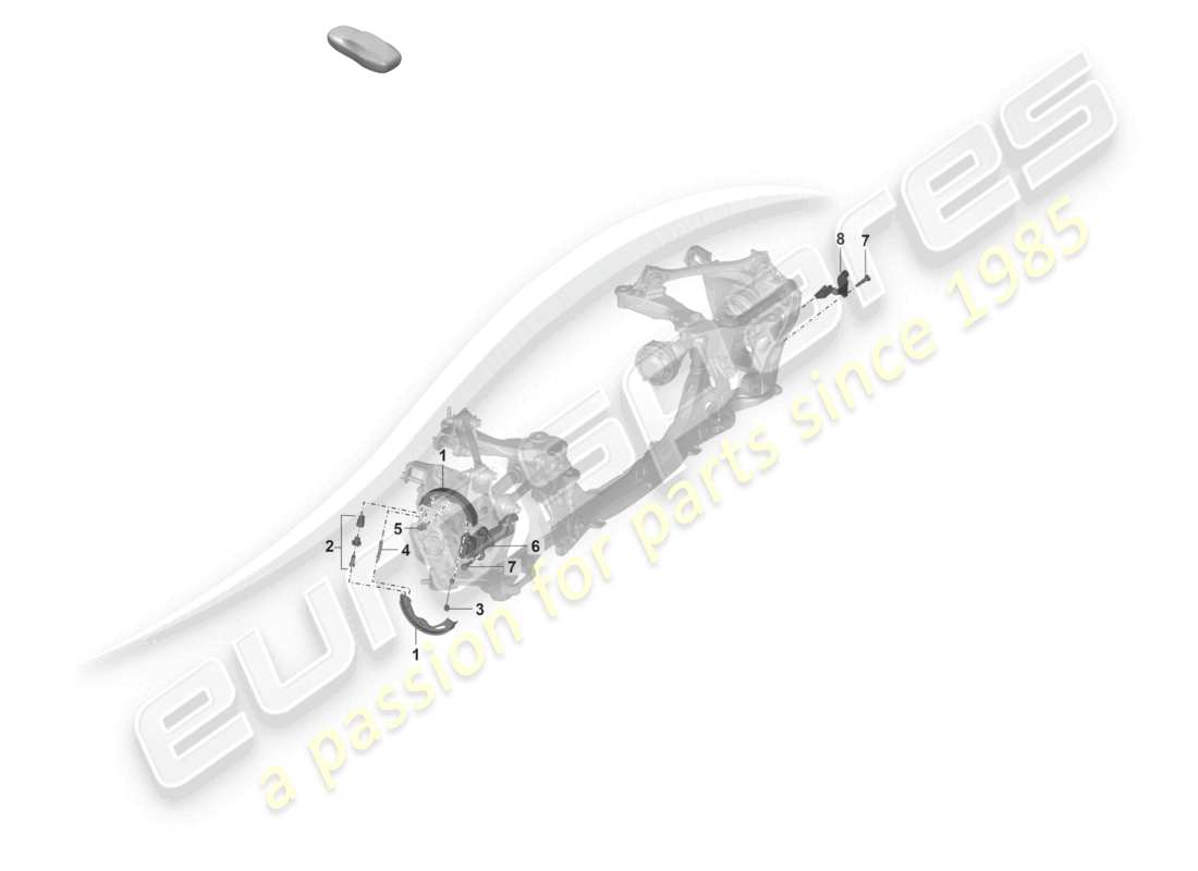 porsche 992 gt3/rs/st (2021 - 9j1) parking brake d - 29.11.2021>>for automatic gearbox part diagram