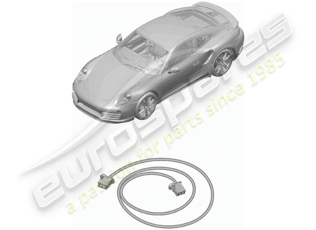 porsche 991 turbo (2018) light fibre optic part diagram