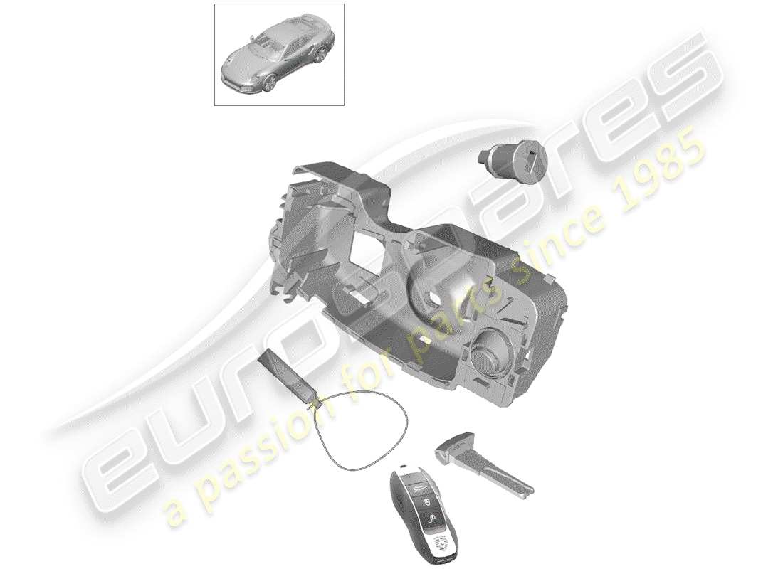 porsche 991 turbo (2018) repair kit part diagram