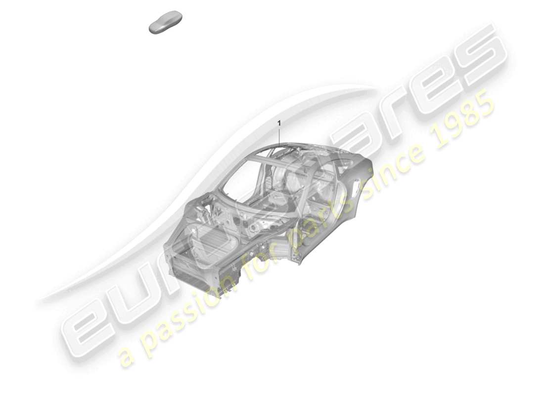 porsche 992 gt3/rs/st (2021 - 9j1) car body gt3rs part diagram