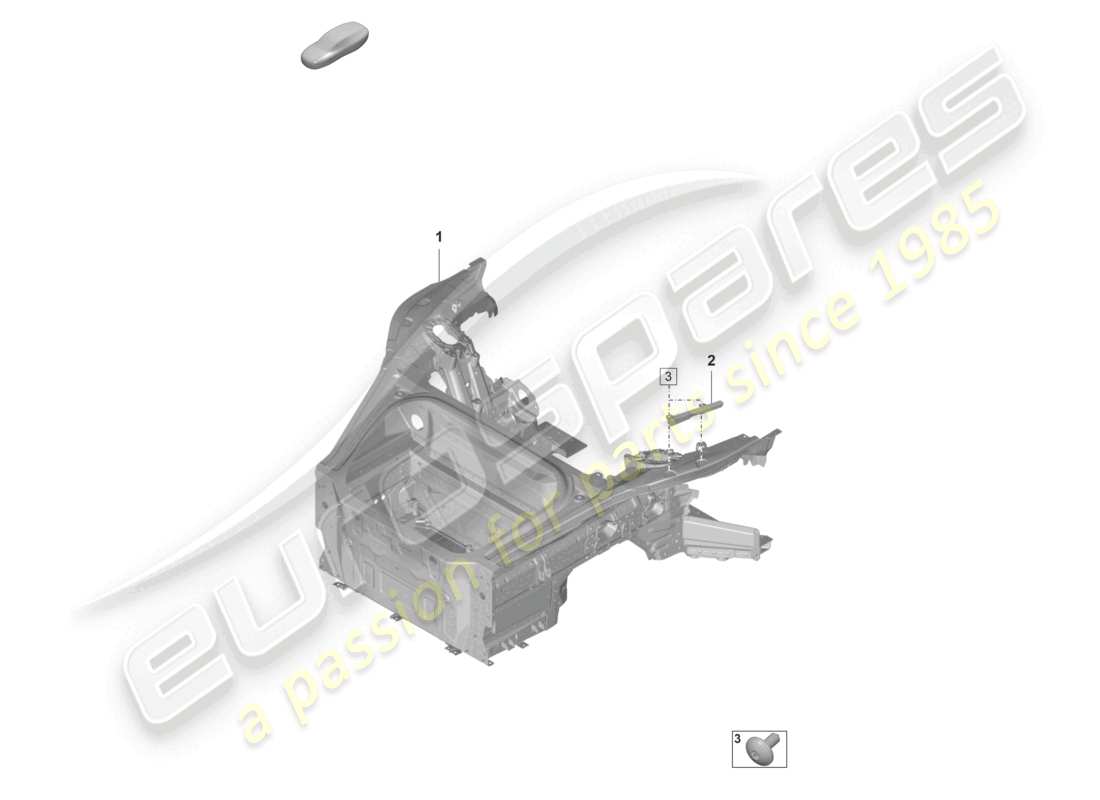 porsche 992 gt3/rs/st (2021 - 9j1) front end (complete) part diagram