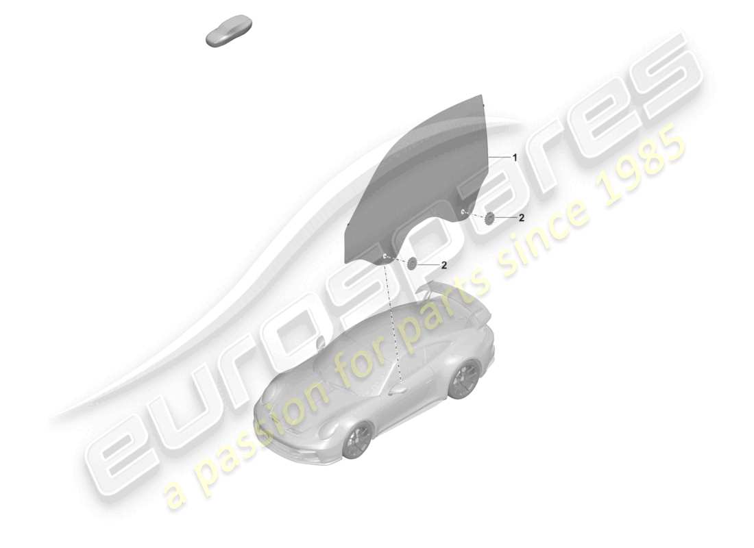 porsche 992 gt3/rs/st (2021 - 9j1) door window part diagram