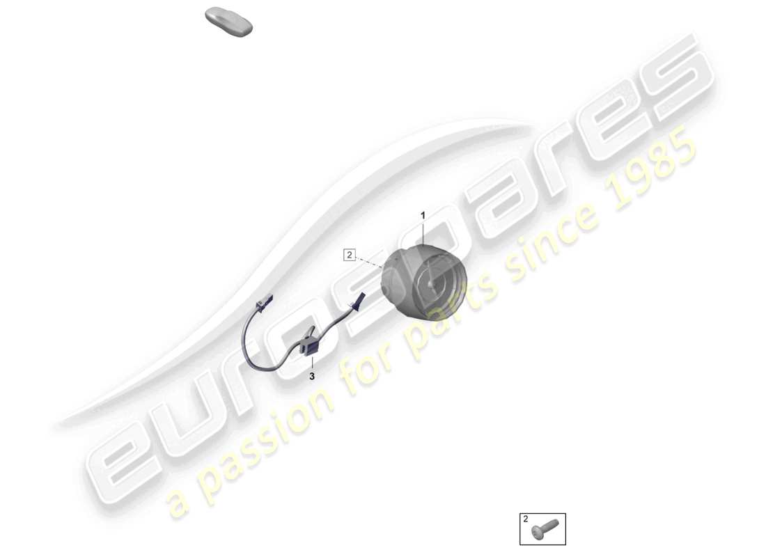 porsche 992 gt3/rs/st (2021 - 9j1) digital clock additional instruments part diagram