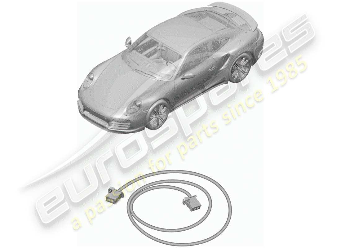 porsche 991 turbo (2018) wiring harnesses part diagram