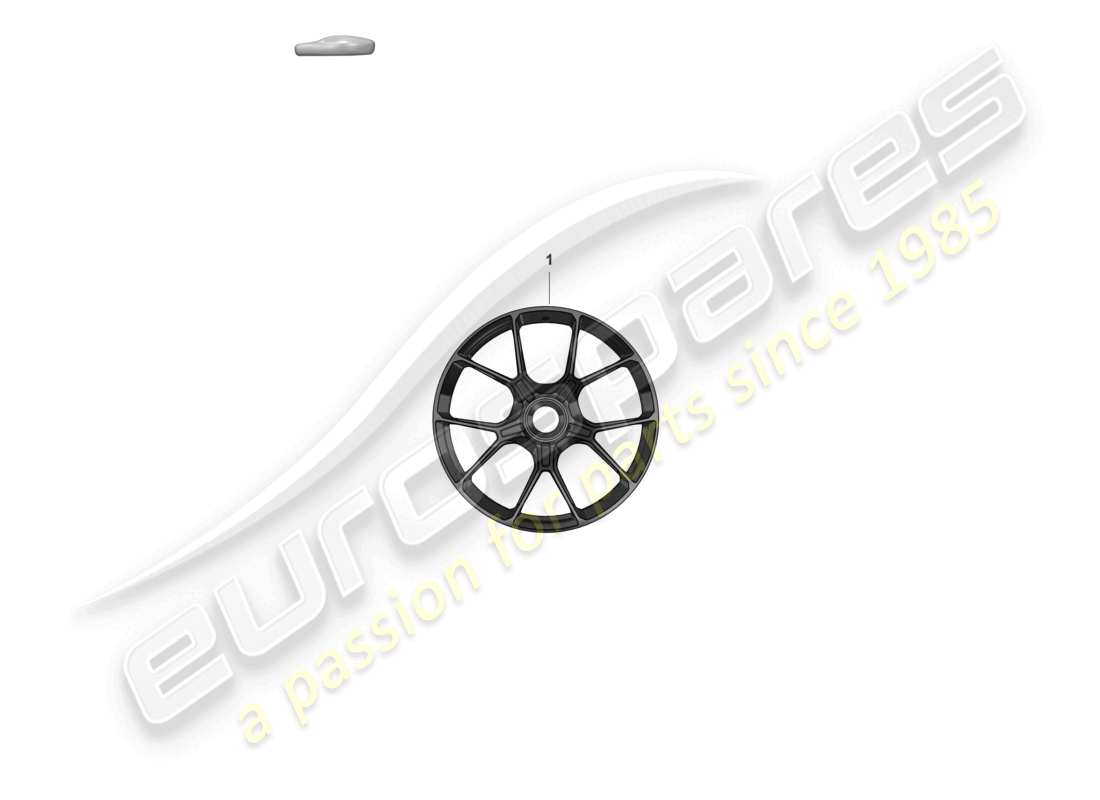 porsche 992 gt3/rs/st (2021 - 9j1) alloy wheel for winter tires part diagram