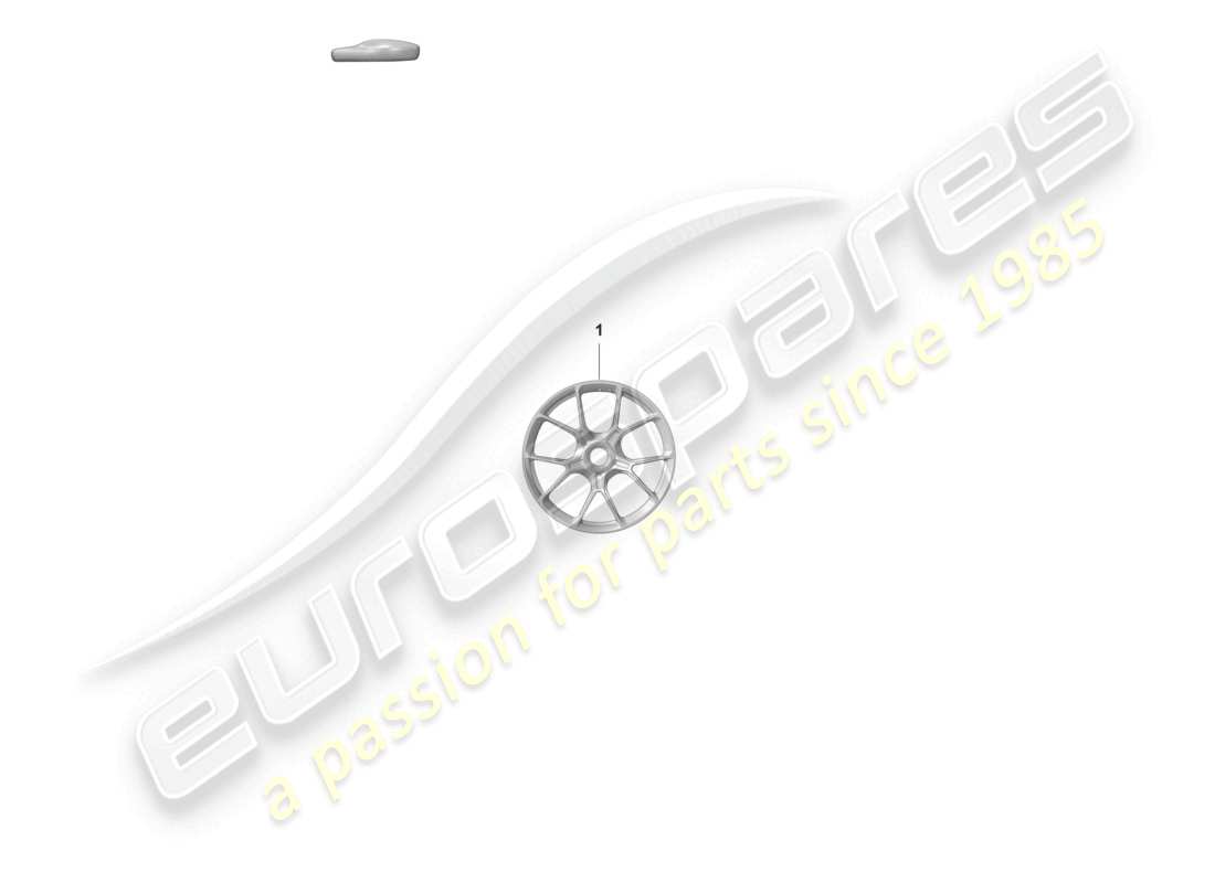 porsche 992 gt3/rs/st (2021 - 9j1) alloy wheel central locking part diagram