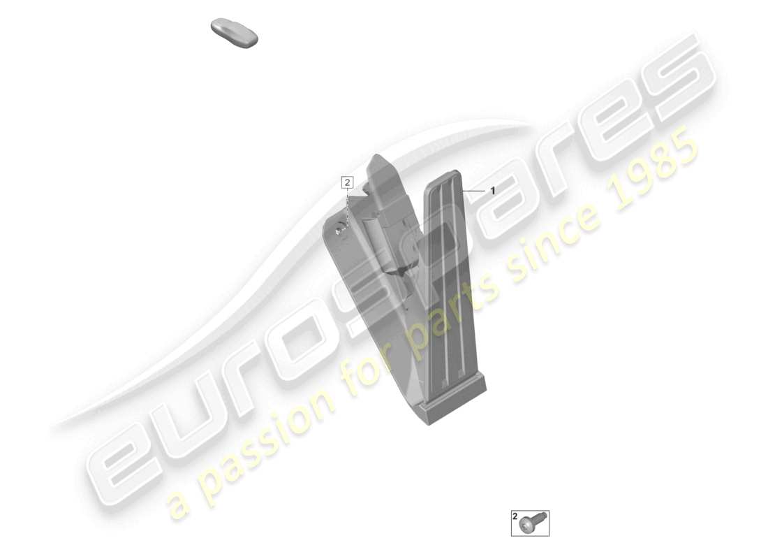 porsche 992 gt3/rs/st (2021 - 9j1) accelerator pedal throttle control part diagram