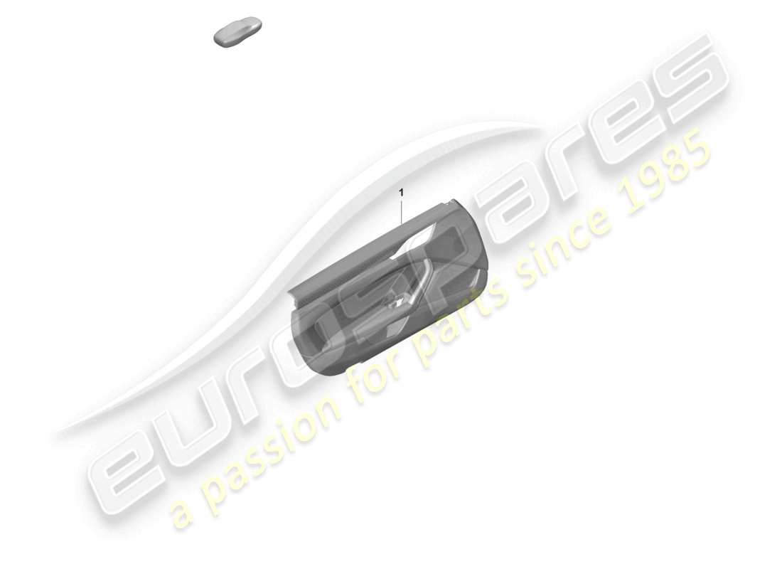 porsche 992 gt3/rs/st (2021 - 9j1) door panel for vehicles with leather trim touring package part diagram