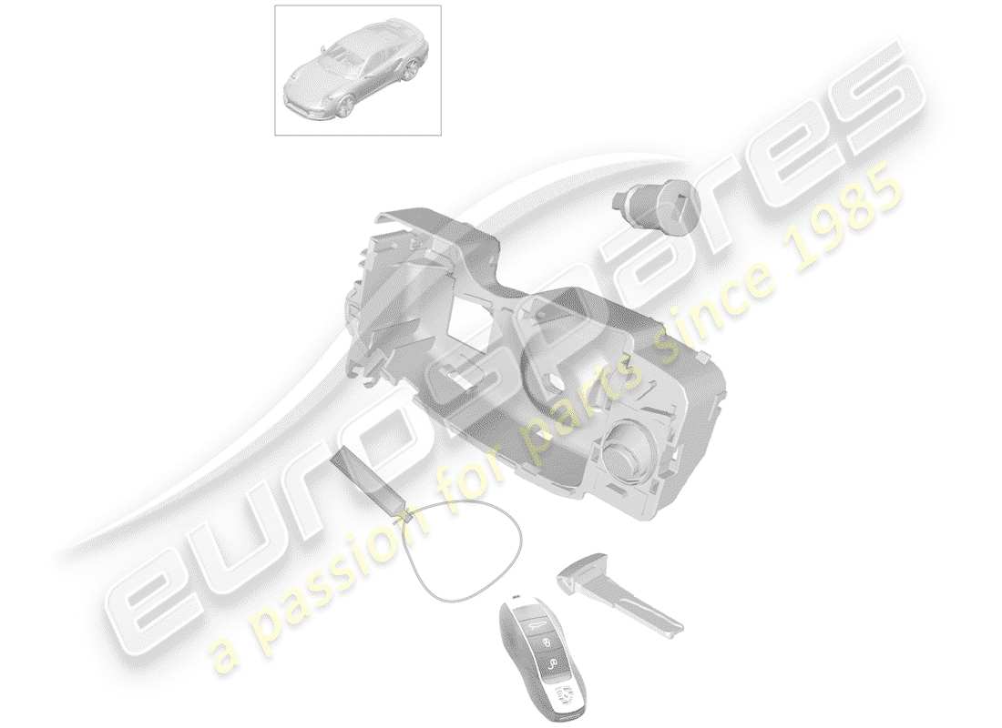 porsche 991 turbo (2018) repair kit part diagram