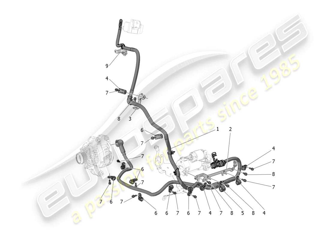 maserati mc20 (2023) main wiring part diagram