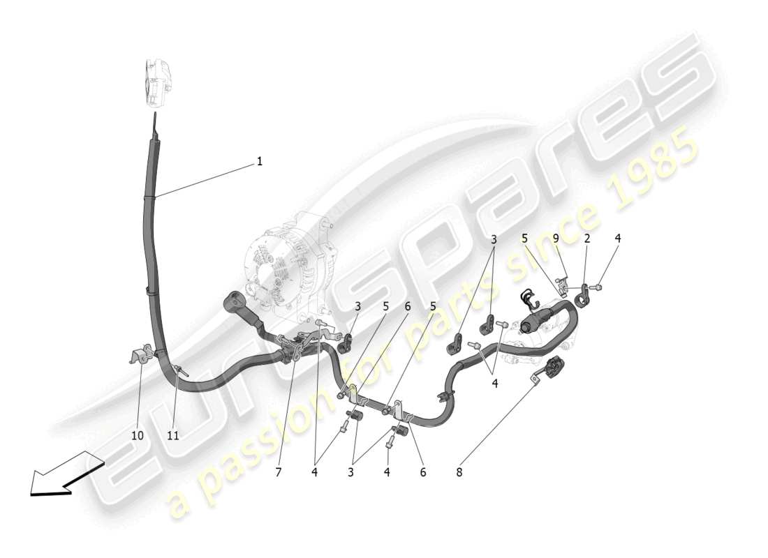 maserati grecale trofeo (2023) main wiring part diagram