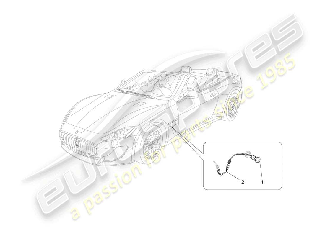 maserati grancabrio mc (2013) side light clusters part diagram