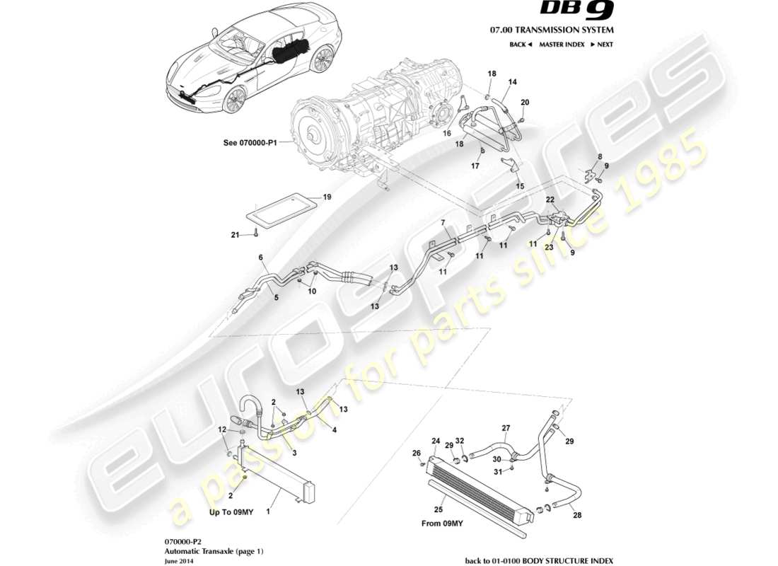 part diagram containing part number 2w93-7b147-ac