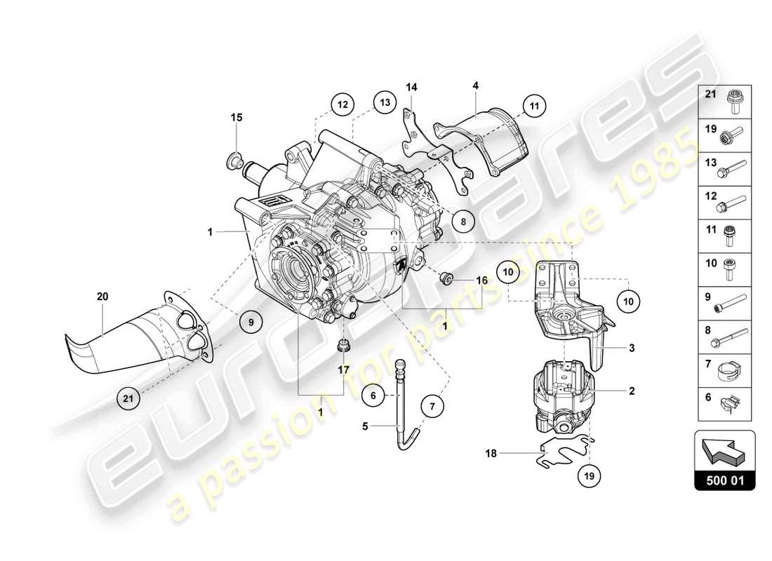 lamborghini ultimae (2022) differential rear part diagram